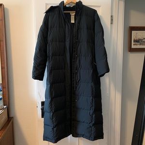 L.L. Bean Long Down Puffer Coat